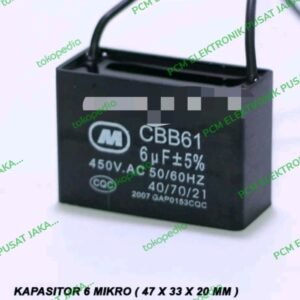 kapasitor capacitor kotak 6 uf 6uf 450v 450volt 450 volt 450vac ac vac
