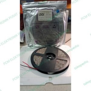 2599 lampu led flexible biru fleksibel strip smd 5050 blue 5meter 12v