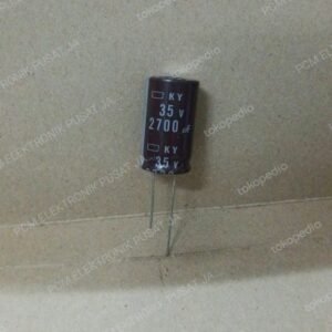 8166 kapasitor elco 2700mf 2700 mf 35v 35volt 35 volt nippon chemicon