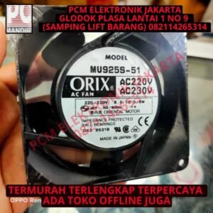 exhaust fan kipas orix mu925 51 220volt 220v 220 volt 9cm 9 cm 9x9