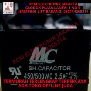 kapasitor capacitor ac kotak mc 2.5uf 450v 450vac 450 vac kabel
