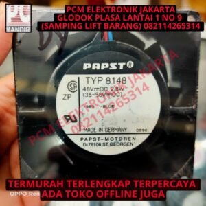 exhaust fan kipas papst typ8148 typ 8148 48volt 48v 48 volt 8cm 8 cm