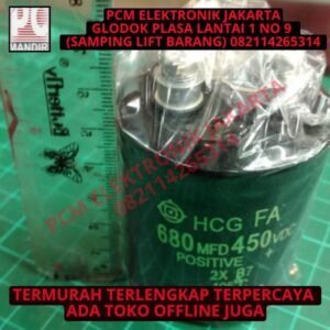 elco elko 680uf 680 uf 450 volt 450v kaki baut hitachi hcg asli