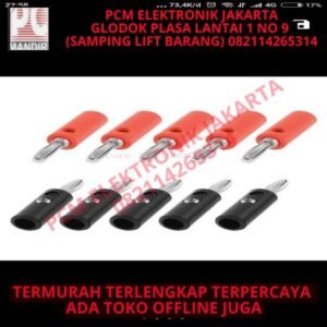 jack banana 1set 1 set merah hitam male connector plug ba 109c