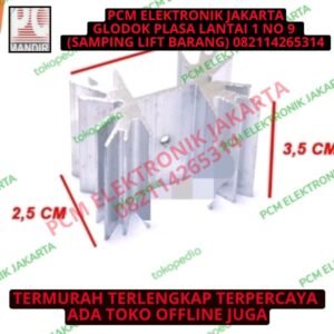 heatsink aluminium almunium pendingin tr kembang besar single