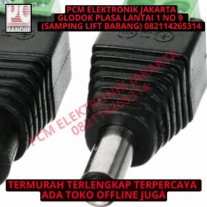 jek jeck jack dc male connector konektor hijau for cctv