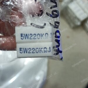 1984 resistor r5w 5watt 5 watt 5w220kj 5w 220k 220kj 5w220k 5w220krj