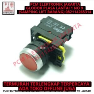 Push Button - Spring Return - FORT LA115-A5-01 - CONTACT NC - Merah