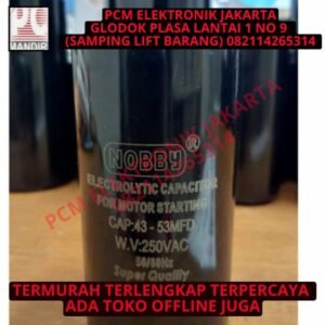 kapasitor starting 43-53uf 250v 250volt 250 volt 53 uf mfd 53mfd nobby
