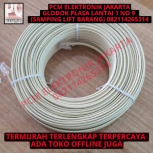 kabel telepon telpon pipih 50meter 50 meter 50m rj11 rj 11