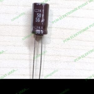 elco elko 56uf 56 uf 50v 50volt 50 volt nippon chemicon asli