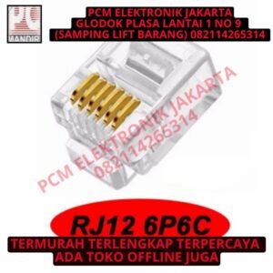 jack rj12 6p6c rj 12 telpon telepon 6pin 6 pin