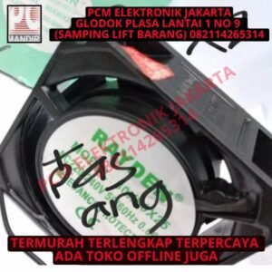 fan ac 220v 8cm 2pcs diparalel plus kabel plus pasang