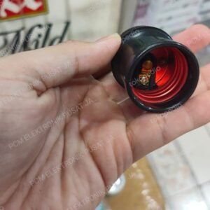 fitting piting socket soket lampu gantung hitam kabel hitam