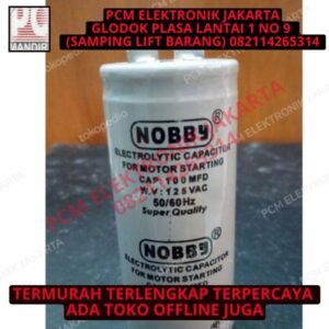 kapasitor starting 100uf 125v 125volt 125 volt 100 uf mfd 100mfd nobby