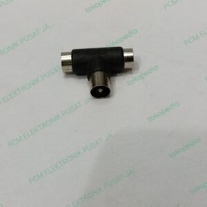 1569 konektor connector sambungan paralel T antena antenna tv plastik