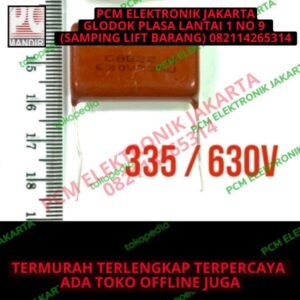 kapasitor capacitor milar mylar merah 335j 335 3.3 uf 630v 630 volt