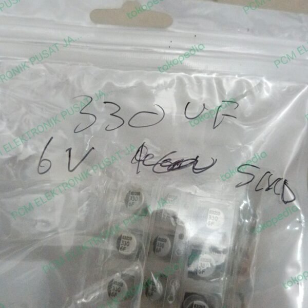 1038 elco elko kapasitor capacitor smd 330uf 330 uf 6.3v 6v3 6v 6,3v