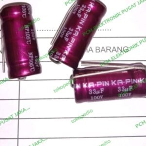 kapasitor nonpolar non polar elco 33uf 33mikro 100volt 100v ka pin=cyc