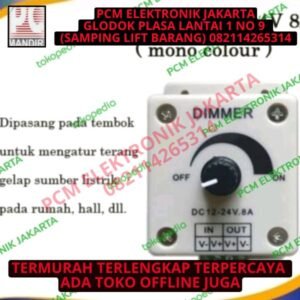 dimmer pengatur kecepatan motor dc 12v-24v 12volt-24volt 12-24 volt 8a