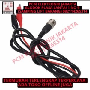 kabel bnc to crocodile probe osiloskop aligator clip buaya