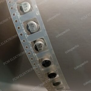 2668 elco elko kapasitor capacitor smd tempel kecil mini 100uf 25volt