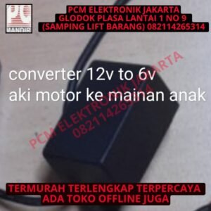 converter perubah tegangan aki 12v to 6v dari aki motor ke aki mainan