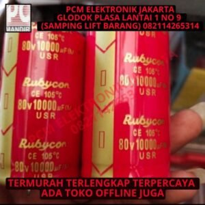 elco 10000uf 10000 uf 80v 80volt 80 volt rubycon red jepang merah asli