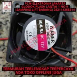 cooling exhaust fan kipas pendingin dc 12v 12 volt 6cm 6x6cm 6 winner