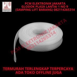 Heatshrink Transparan Ecer 10 mm @ 1 meter ( Selongsong Bakar )