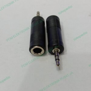 1763 konektor sambungan jack jek akai stereo female to mini 3.5mm male