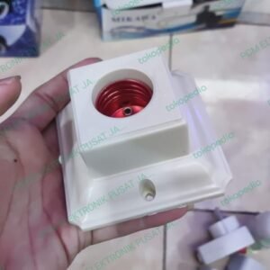 fitting piting fiting lampu e27 plafon putih segi saphire