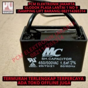 kapasitor capacitor ac kotak mc 1.5uf 1.5 uf 450v 450vac 450 vac kabel