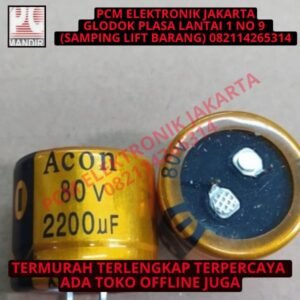 elco 2200uf 2200 uf 80v 80volt 80 volt acon gold asli