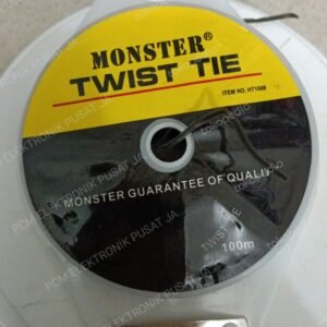 1433 monster magic twist tie cable kabel listrik lilit perapih 100m
