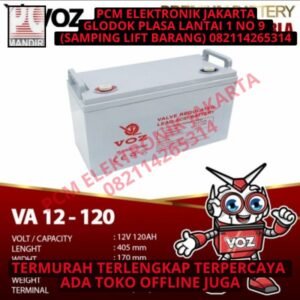 Aki accu Battery Baterai VOZ 120 Ah 12V 12 volt 120 ampere deep cycle