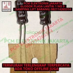 elco elko 6.8uf 6.8 uf 6u8 50v 50volt 50 volt nippon chemicon asli ori