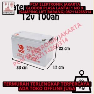 Aki accu Battery Baterai VOZ 100 Ah 12V 12 volt 100 ampere deep cycle