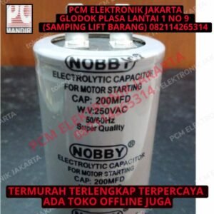 kapasitor starting 200uf 250v 250volt 250 volt 200 uf mfd 200mfd nobby
