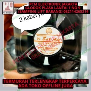 fan kipas 109d1224h141 sanace dc 24volt 24v 8cm 8 cm 0.25a 2kabel