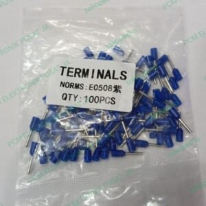1725 skun schoon sepatu kabel ferrules bulat panjang e0508 0,5mm biru