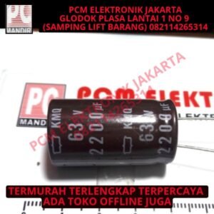 grosir elco elko 2200uf 2200 uf 63v 63volt nipon chemicon asli