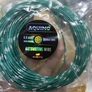 kabel automltive bintik 0.5mm 0,5mm 0.5 0,5 mm 20 meter aquino hijau