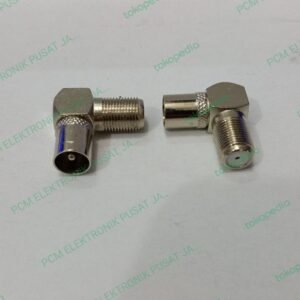 1799 jack jeck konektor sambungan antena male to f ukir model L