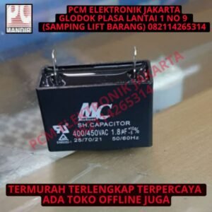 kapasitor capacitor ac 1.8uf 450volt 450v 450vac 450 vac kotak mc