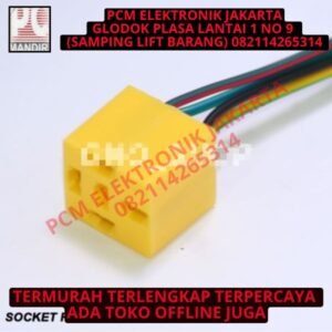 Socket Relay Car 4 Kaki + Kabel