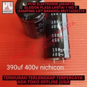 elco elko 390uf 390 uf 400v 400volt 400 volt v nichicon asli