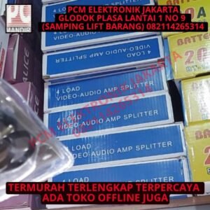 4 load video amp splitter rca audio video av 1 input 4 output cabang