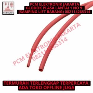 Heatshrink Merah Ecer 3 mm 3mm 1roll 200meter Selongsong Bakar )
