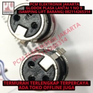 Jack mic mik canon canare female cewe lobang 3 pin